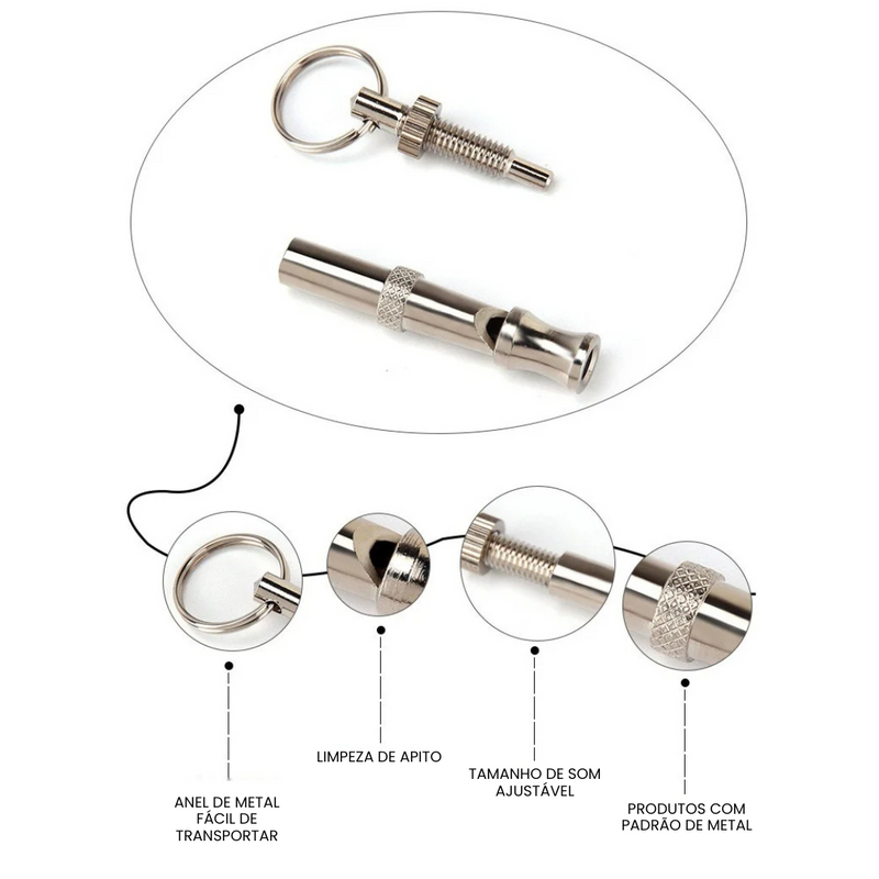 Apito Eficaz Para Treinamento e Adestramento de Cachorros