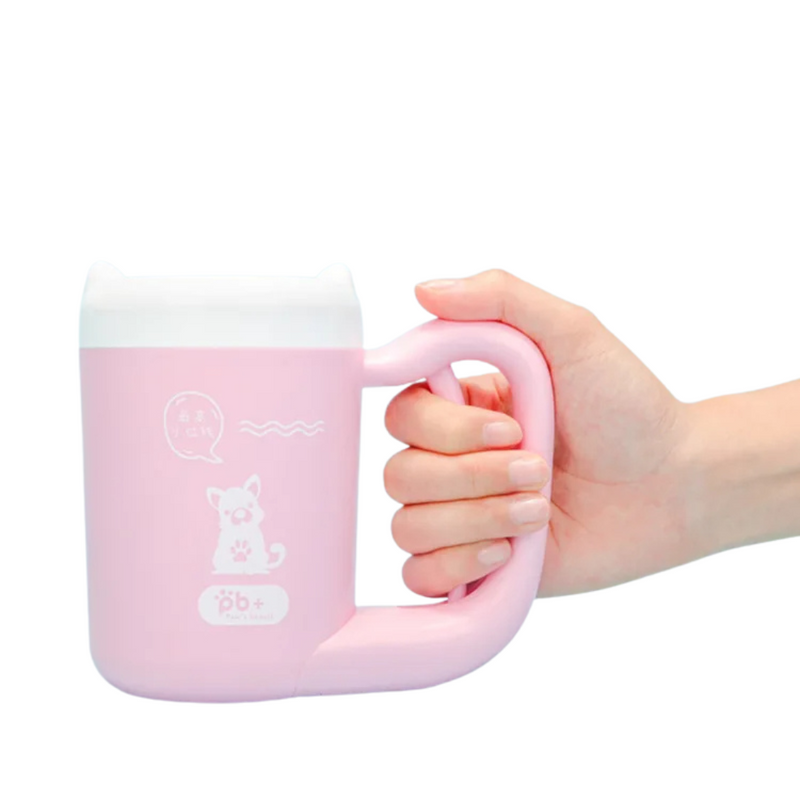 Copinho Prático para Limpeza de Patas de Cachorros com Alças Confortáveis