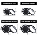 Guia Retrátil Reforçado para Cães e Gatos – Liberdade e Conforto em Cada Passeio