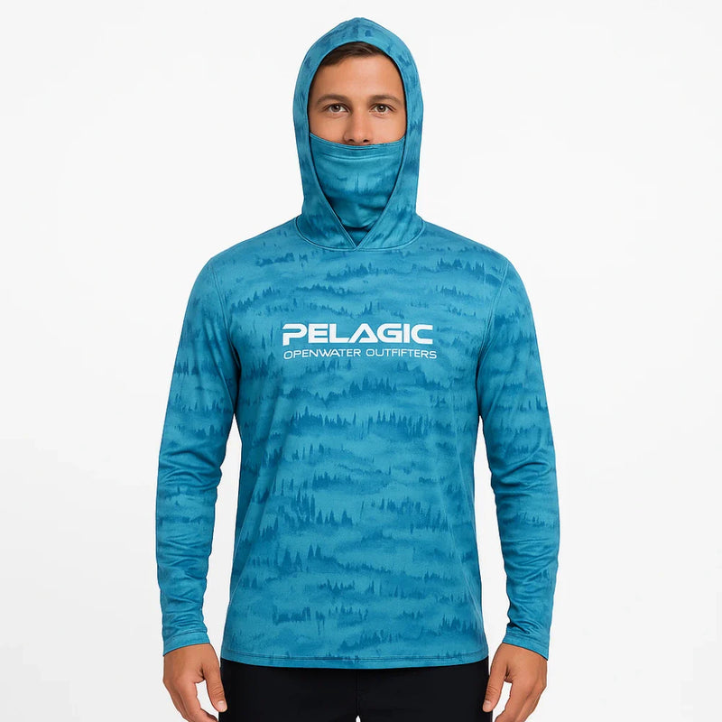 Camisa PELAGIC Manga Longa UV50+ Camuflada para Conforto e Proteção