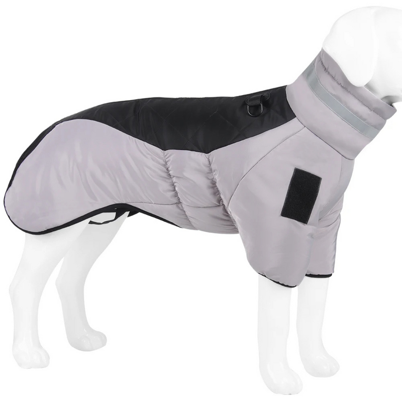 **Jaqueta Impermeável com Colar Alto para Conforto e Proteção do Seu Cachorro**