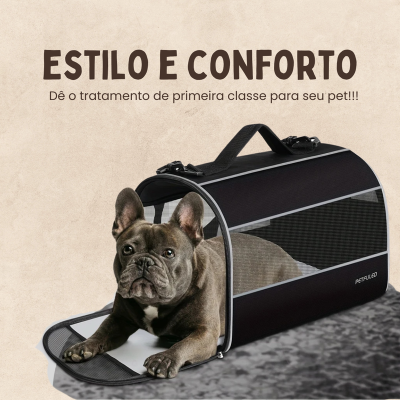 Transporte Seu Pet Com Conforto e Estilo: Bolsa Caixa Telada Prática e Leve