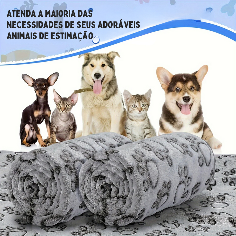 Manta Pet de Microfibra Confortável e Aconchegante