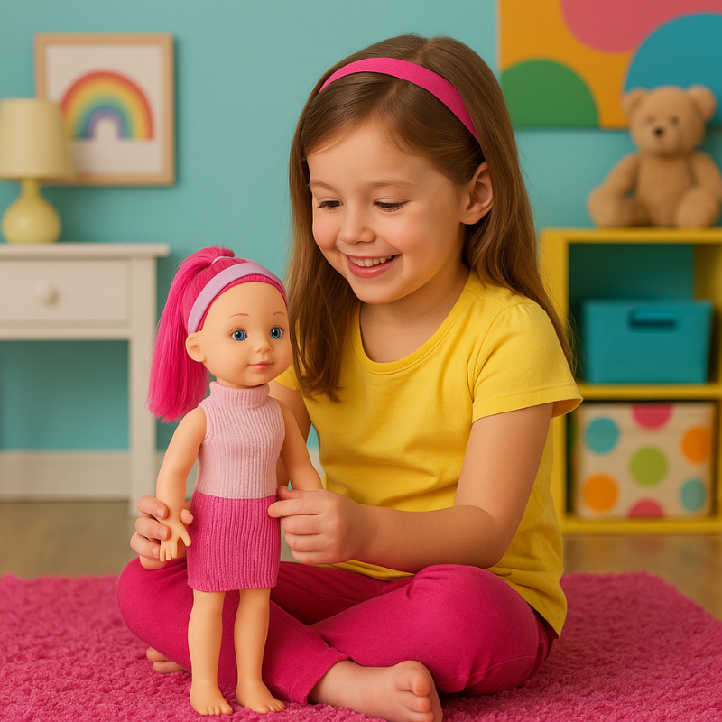 Kit Pague 1 leve 3 Bonecas Rhanya Basic – Loira, Castanha e Pink (40cm) | Diversão, Estilo e Imaginação em Dose Tripla! + Brinde Surpresa