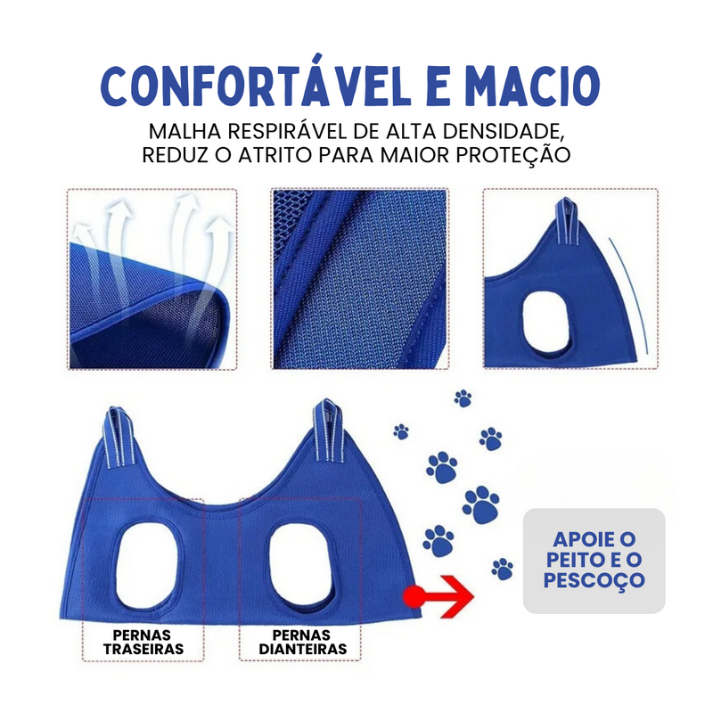 Sling Suspenso para Pets: Conforto e Praticidade Durante o Banho e Tosa