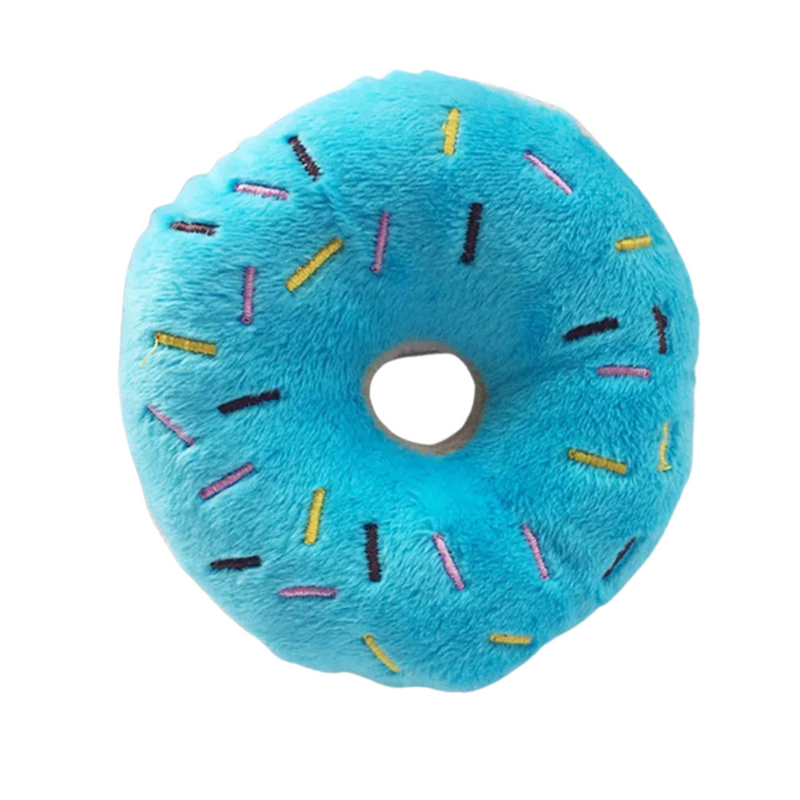 Confortável Brinquedo de Pelúcia em Formato de Donut para Cães