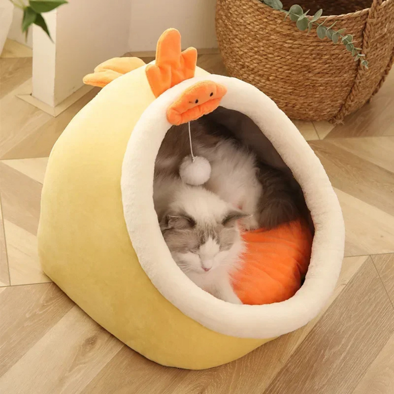 Cama Acolchoada Iglu para Gatos: Conforto e Segurança para Seu Pet