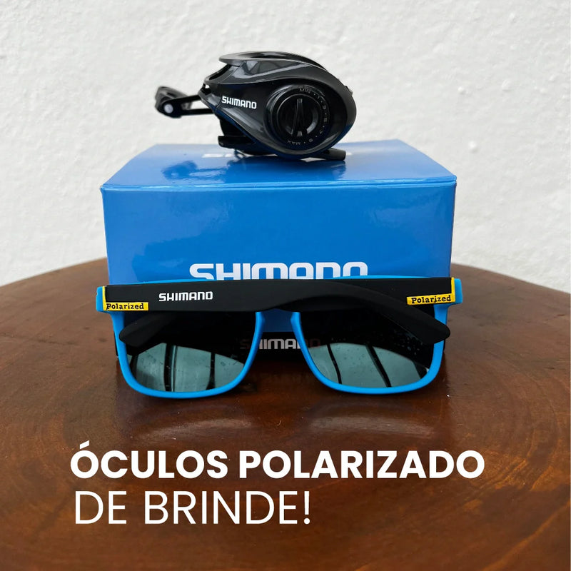 Carretilha Shimano YX200 Anti-Cabeleira Com Óculos Grátis Para Aumentar Seu Conforto Na Pesca