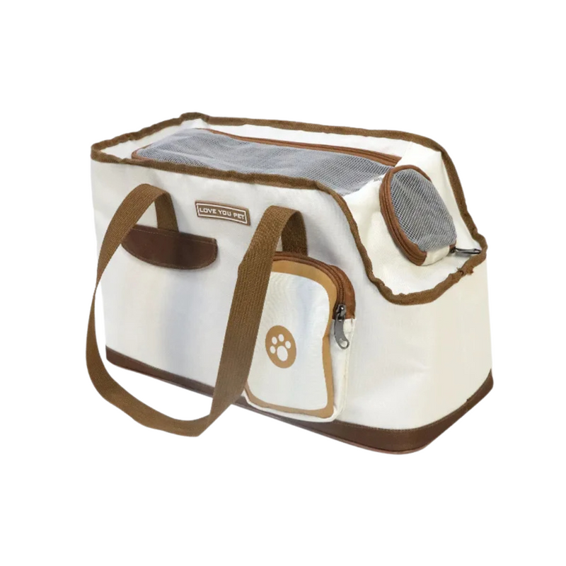 Bolsa de Transporte Pet Confortável com Alças e Bolsos Práticos