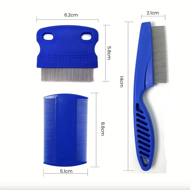 Kit de 6 Pentes Anti Pulgas para Cachorros: Conforto e Proteção em Cada Escovada