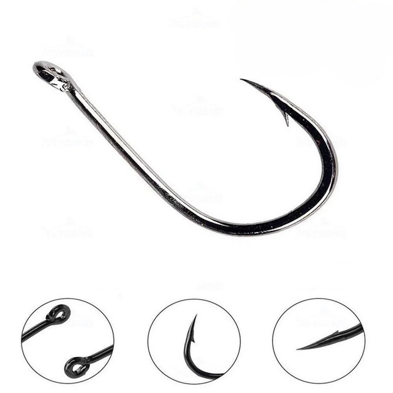 Kit de Anzóis em Aço Carbono - 100 ou 500 Unidades para Sucesso na Pesca