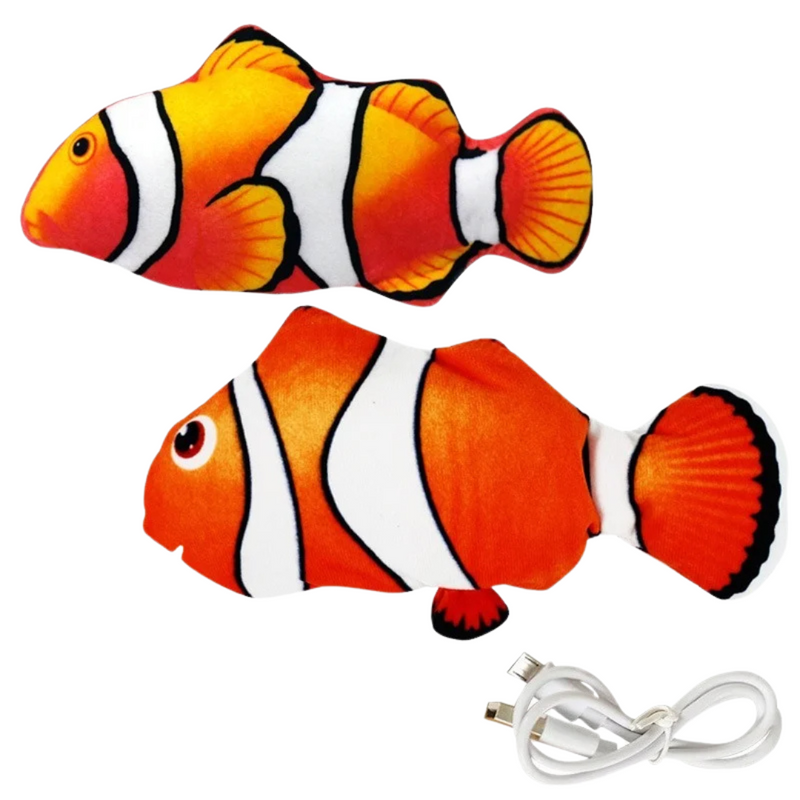 Brinquedo Interativo Para Gatos: Peixe Elétrico Que Vibra e Se Move