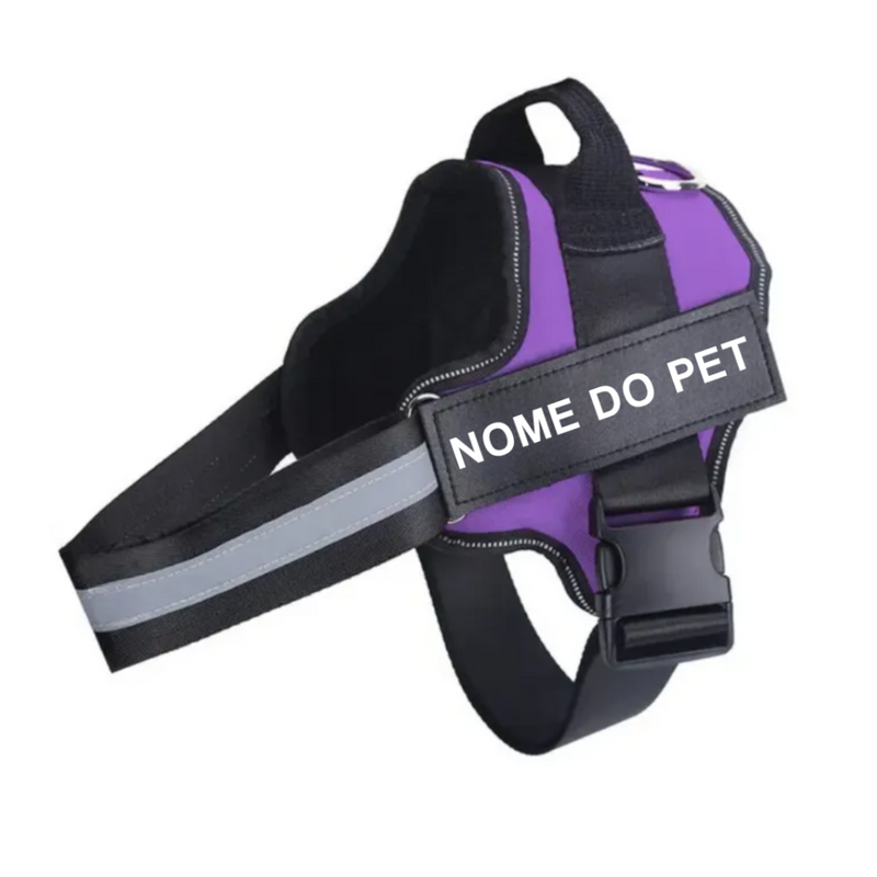 Peitoral Ajustável para Cachorros com Nome Personalizado: Conforto e Estilo para Seu Melhor Amigo