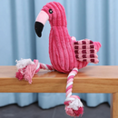 Pelúcia Flamingo com Corda: Brinquedo Ideal para Diversão e Conforto do Seu Cachorro