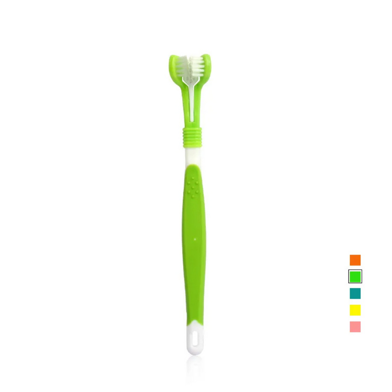 Escova Dental Pet Triflex para Cuidados Gengivais Confortáveis