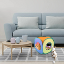 Túnel Dobrável Colorido para Gatos com Bolinhas - Diversão e Conforto em Cada Aventura