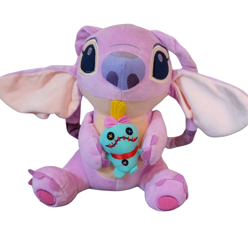 Pelúcia Confortável Stitch com Xepa Scrump para Aconchego e Diversão