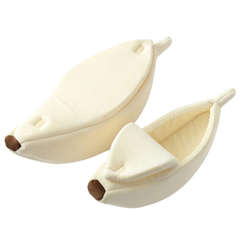 Cama Pet Confortável em Formato de Banana para Cães e Gatos