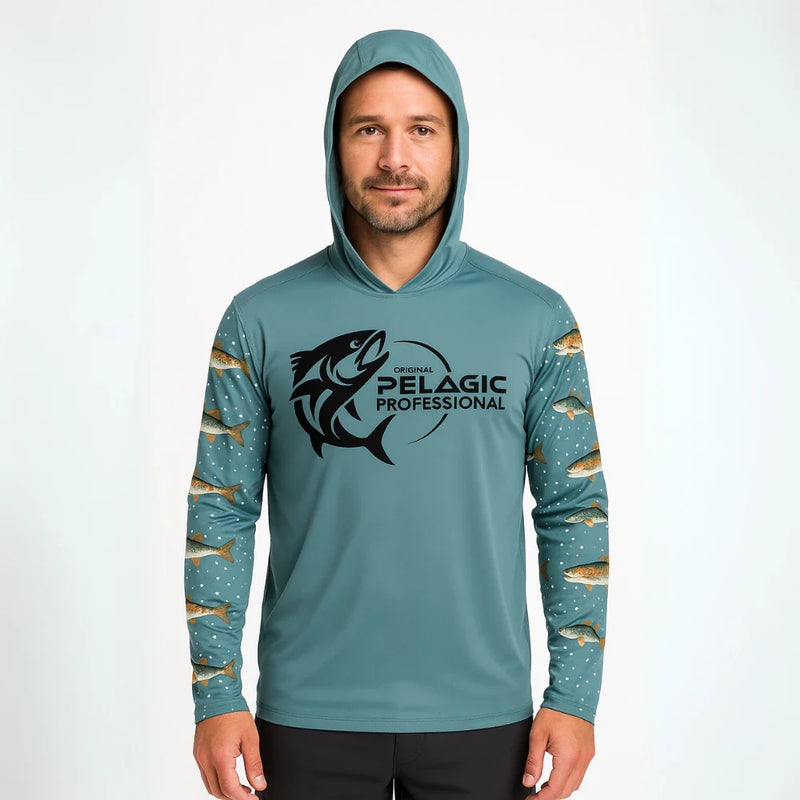 Camisa Manga Longa PELAGIC Estampada com Proteção UV50+ para Conforto e Estilo