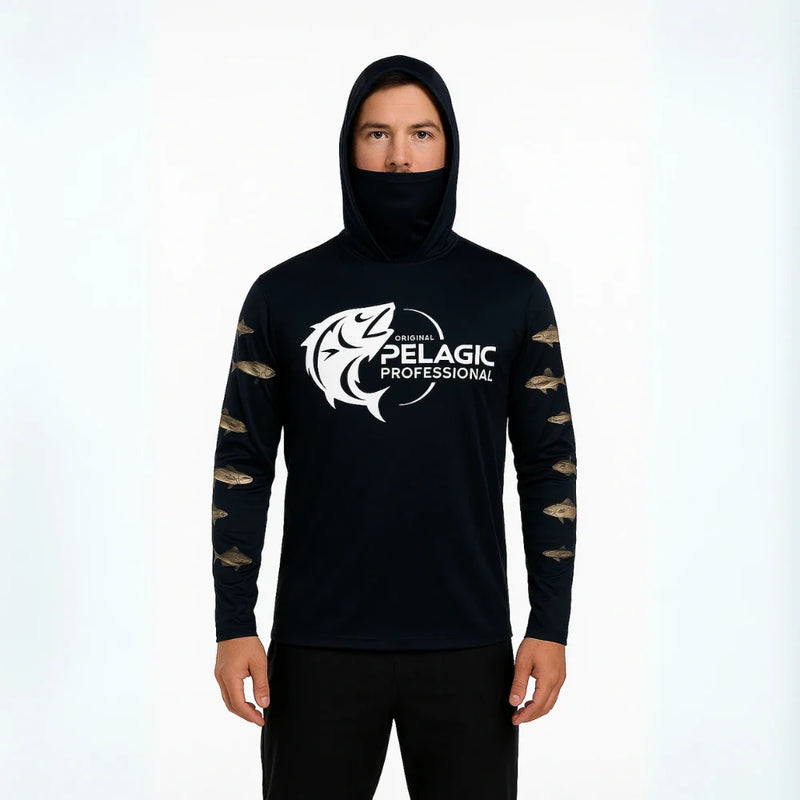 Camisa Manga Longa PELAGIC Estampada com Proteção UV50+ para Conforto e Estilo