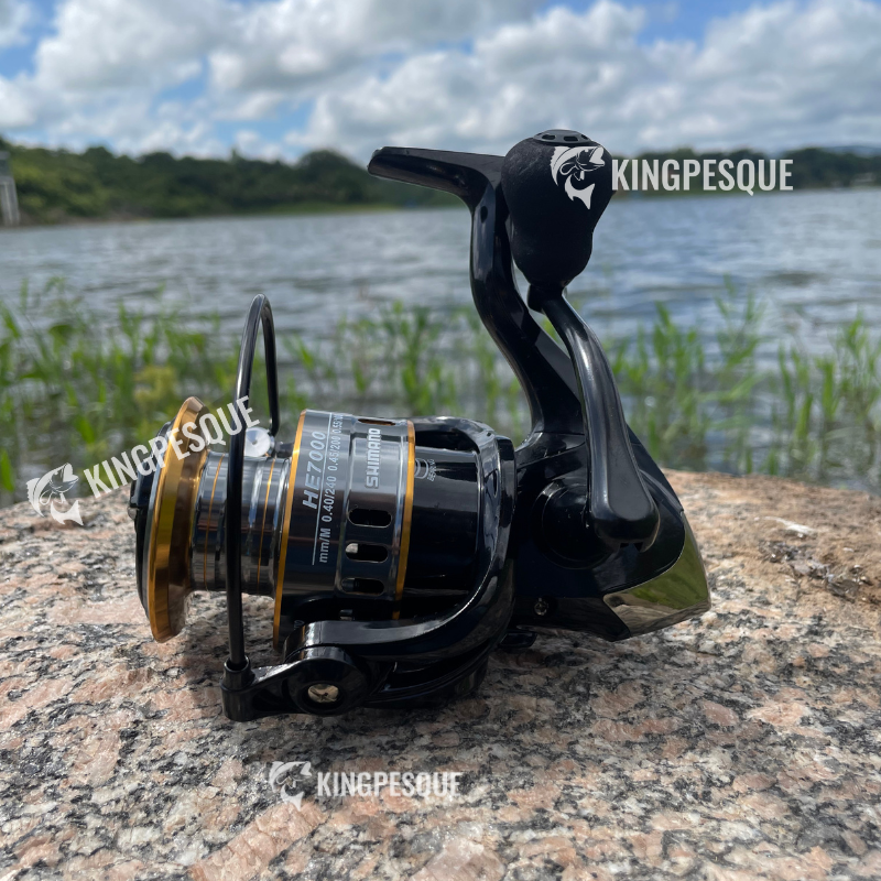 Molinete Shimano com Drag de Até 15kg e 19 Rolamentos para Rotação Impecável + Óculos de Sol Polarizados Grátis para Aventuras ao Ar Livre