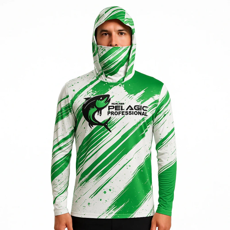 Camisa Manga Longa PELAGIC UV50+ Estampada para Conforto e Proteção Solar