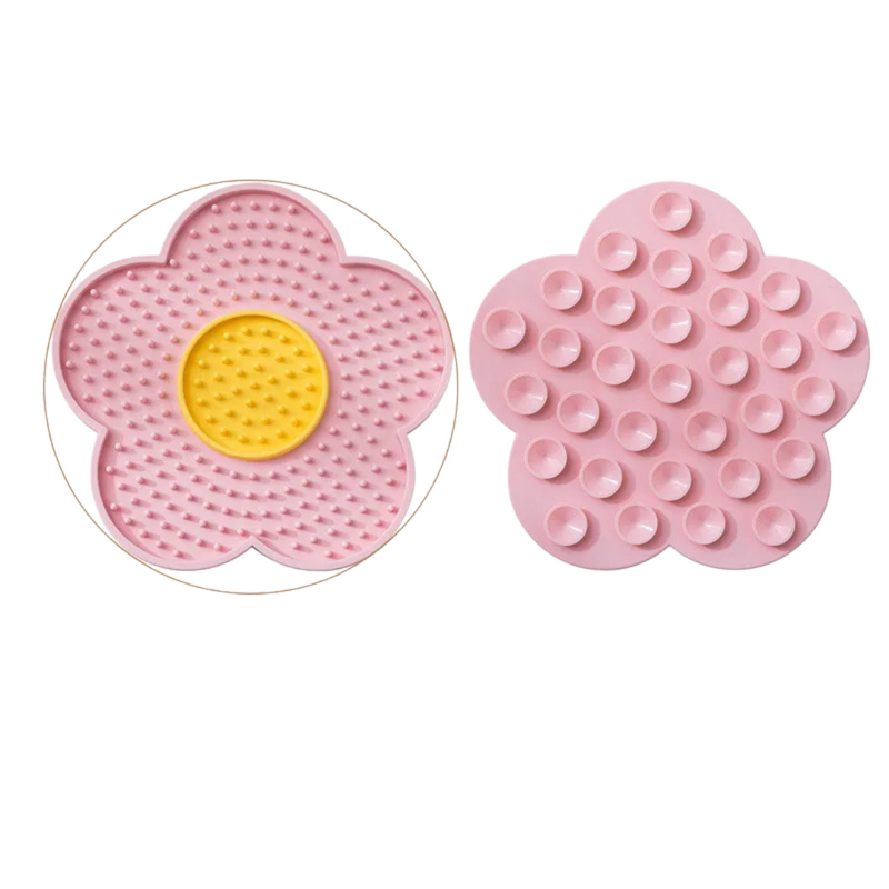Tapete de Lamber em Formato de Flor para Alimentação Lenta de Cachorros – Proporcione Conforto e Estímulo na Hora da Refeição