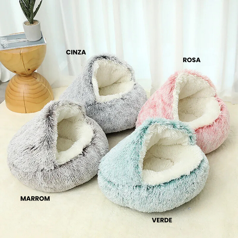 Caminha Oca Aconchegante e Aveludada para o Conforto do Seu Pet