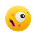 Bola de Látex Expressiva para Cachorros - Diversão e Sorrisos para Seu Pet