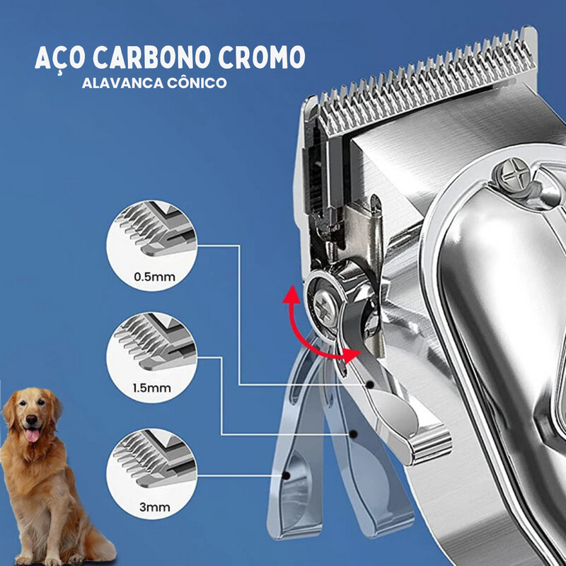 Máquina de Tosa Profissional Sem Fio Para Banho e Tosa: Conforto e Praticidade em Casa