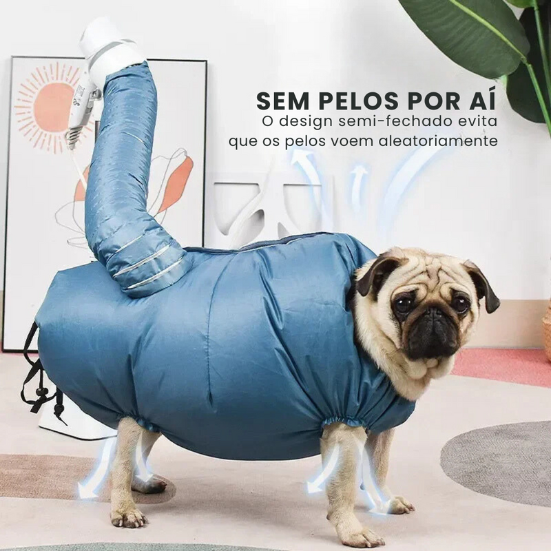 Bolsa Protetora para Secador de Cachorro – Praticidade e Conforto no Banho e Tosa