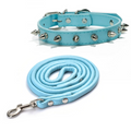 Coleira Pet de Couro com Spikes para Estilo e Conforto do Seu Cachorro