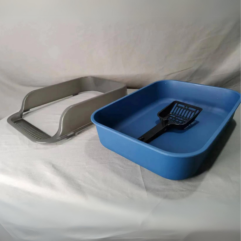 Caixa de Areia Semi Fechada para Gatos com Borda e Pazinha Inclusa - Conforto e Praticidade na Limpeza