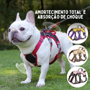 Coleira Peitoral Ajustável para Cachorros – Conforto e Segurança com Reflexividade em 6 Pontos