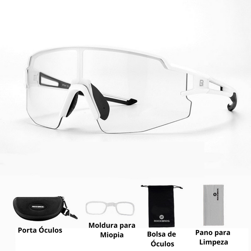 Óculos de Ciclismo RockBros com Proteção UV400 para Conforto e Estilo