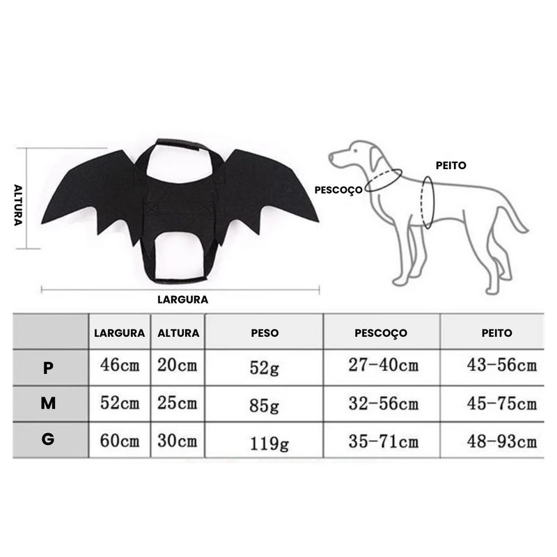 Fantasia Batman Morcego para Gatos e Cachorros: Transforme Momentos de Diversão
