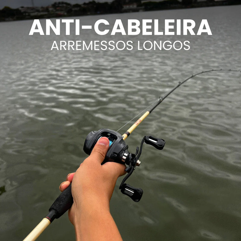 Carretilha Shimano YX200 Anti-Cabeleira Com Óculos Grátis Para Aumentar Seu Conforto Na Pesca