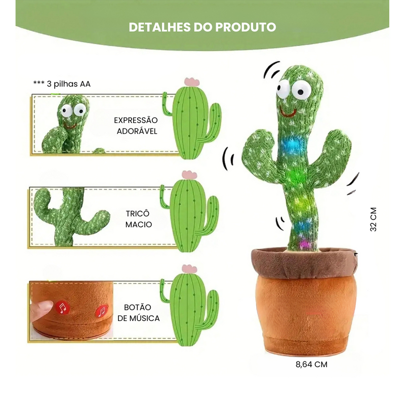 Cacto Dançante: O Brinquedo que Canta e Encanta