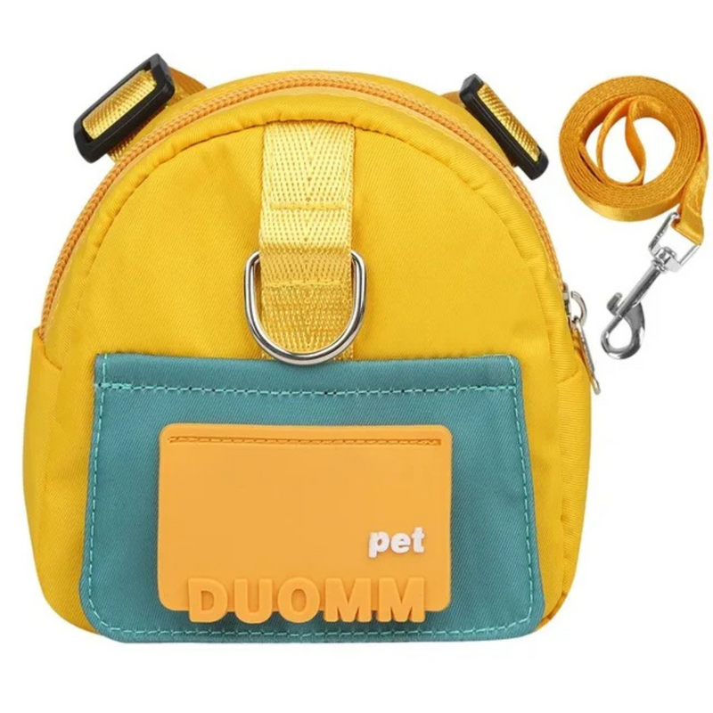 Mochila Multifuncional para Pets com Argola e Guia: Conforto e Praticidade em Seus Passeios