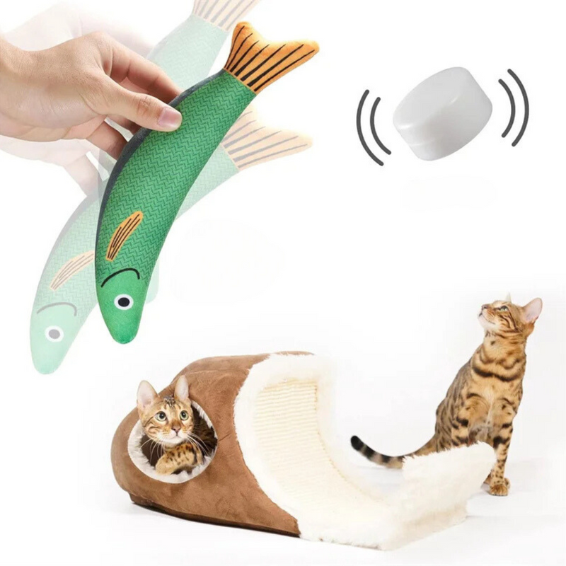 Peixe Mastigável para Gatos com Catnip – Diversão e Conforto para Seu Felino