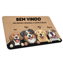 Tapete Capacho Personalizado para Receber Seu Pet com Carinho