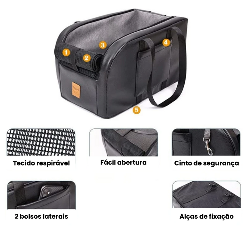 Cadeirinha de Couro para Cães: Conforto e Segurança em Viagens de Carro