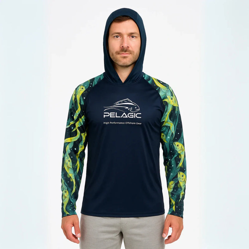 Camisa Longa PELAGIC com Proteção UV50+ e Estampa Exclusiva
