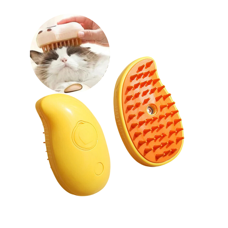 Escova a Vapor Automática para Limpeza Profunda de Pelagem em Cães e Gatos