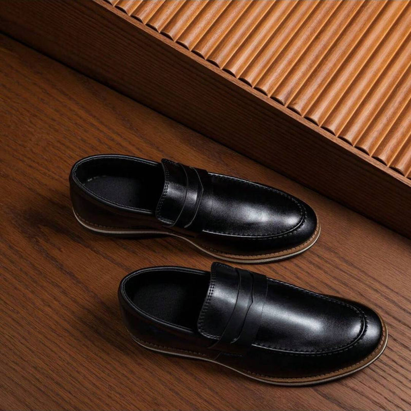 Mocassim Masculino Preto em Couro Dolph