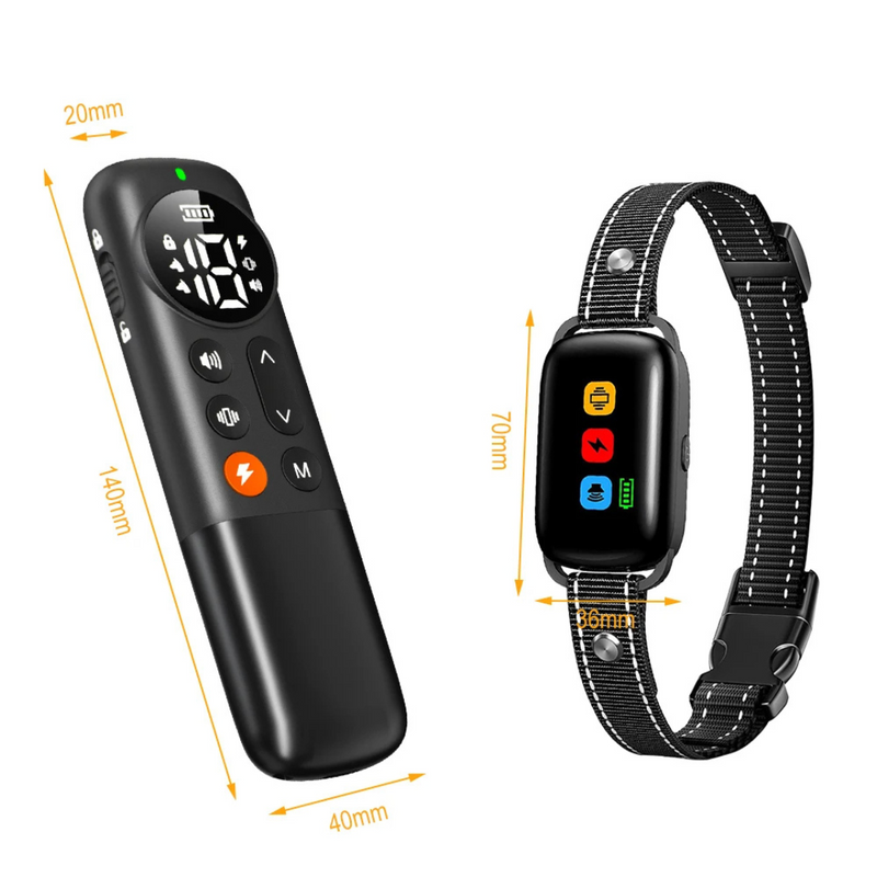 Coleira Eletrônica de Controle de Latidos para Treinamento de Cachorros – Conquiste o Silêncio e Melhore sua Rotina