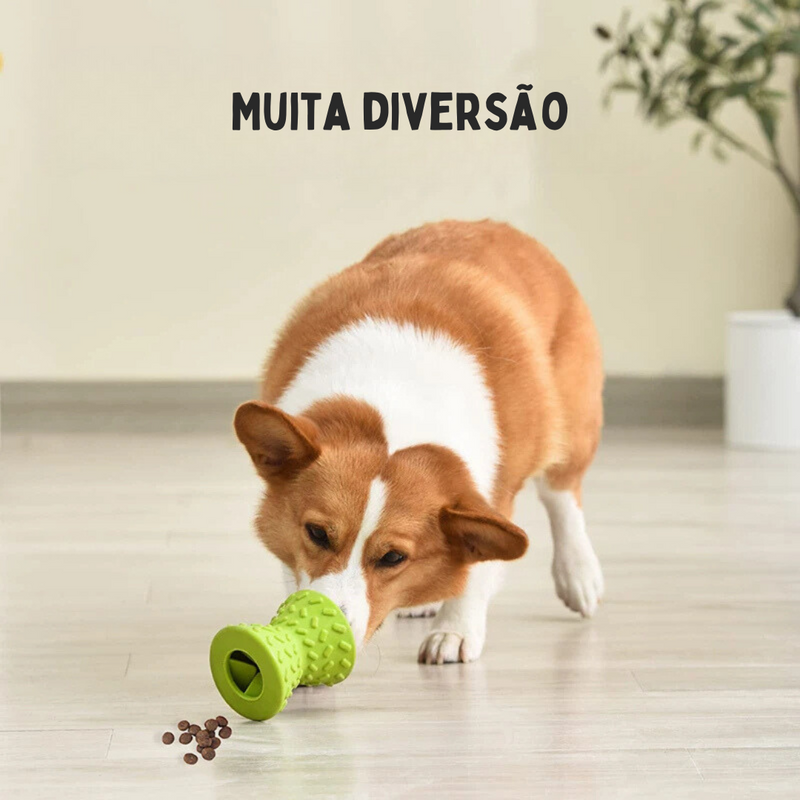 **Brinquedo Mordedor Pet: Esconderijo Divertido para Ração e Petiscos**