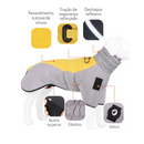 **Jaqueta Impermeável com Colar Alto para Conforto e Proteção do Seu Cachorro**