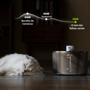 Fonte de Água Inox para Gatos com Sensor Inteligente e Filtragem Automática 4L
