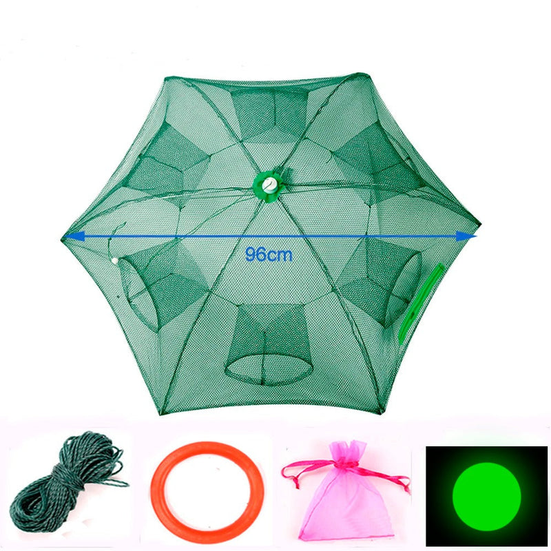 Armadilha Automática Portátil Para Peixes e Camarões – Versatilidade de 4 a 20 Buracos